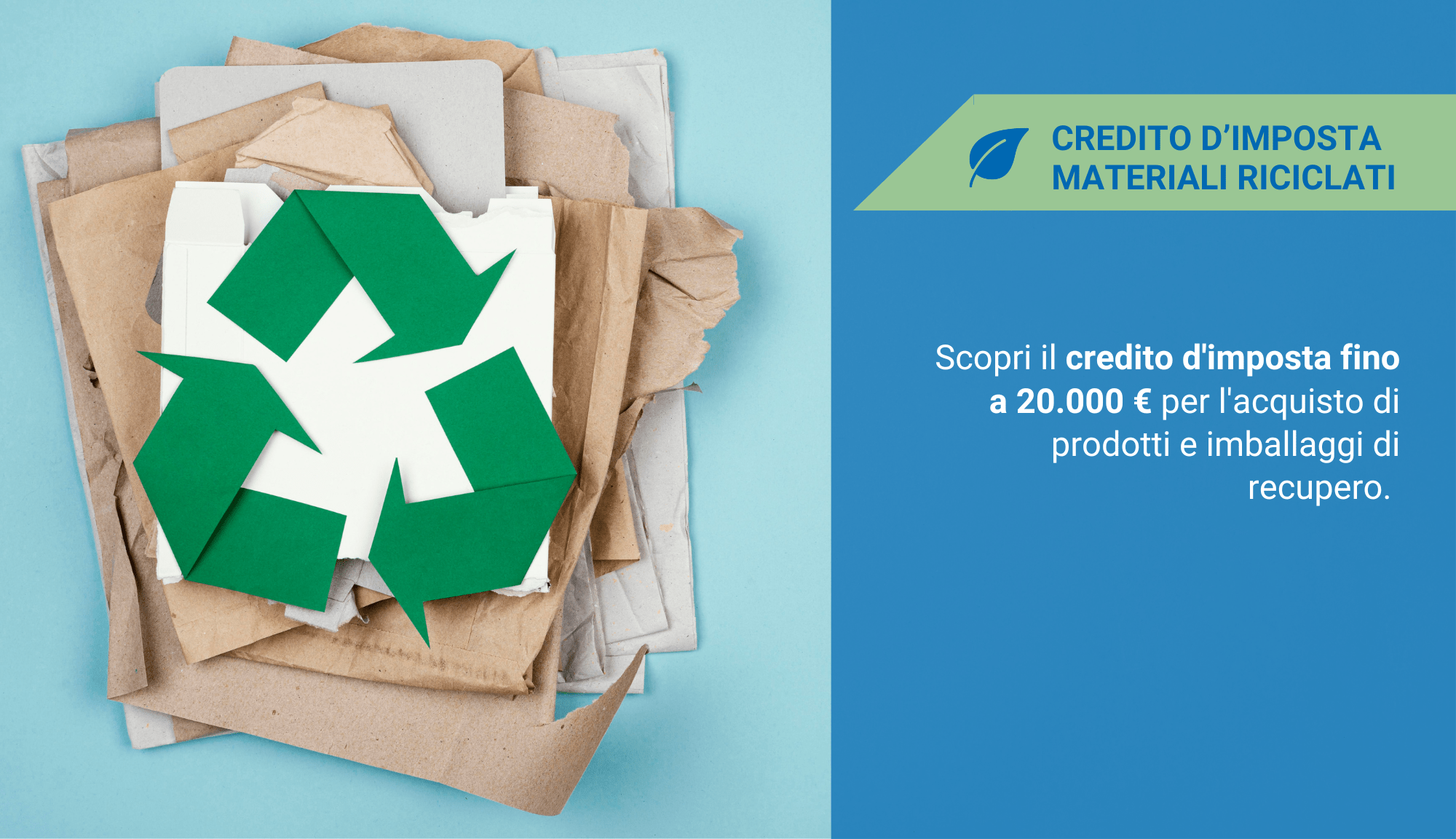 credito d'imposta materiali riciclati
