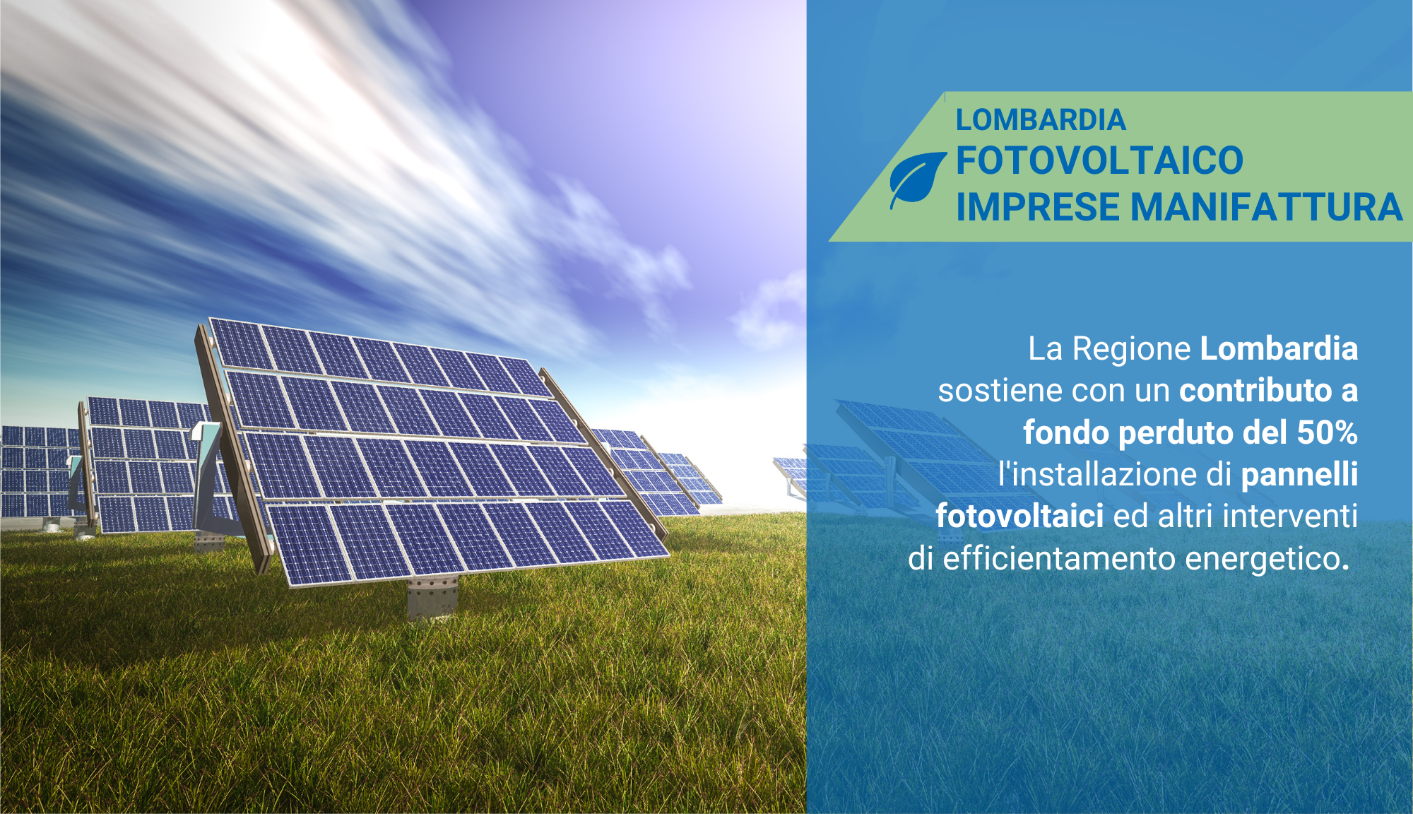 Bando fotovoltaico 2022 Lombardia
