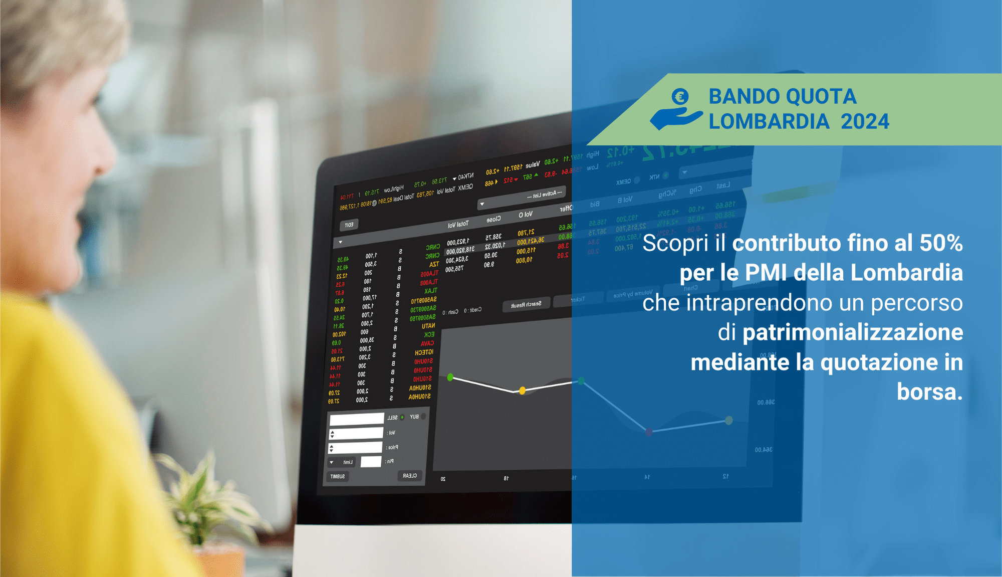 contributo quotazione borsa Lombardia